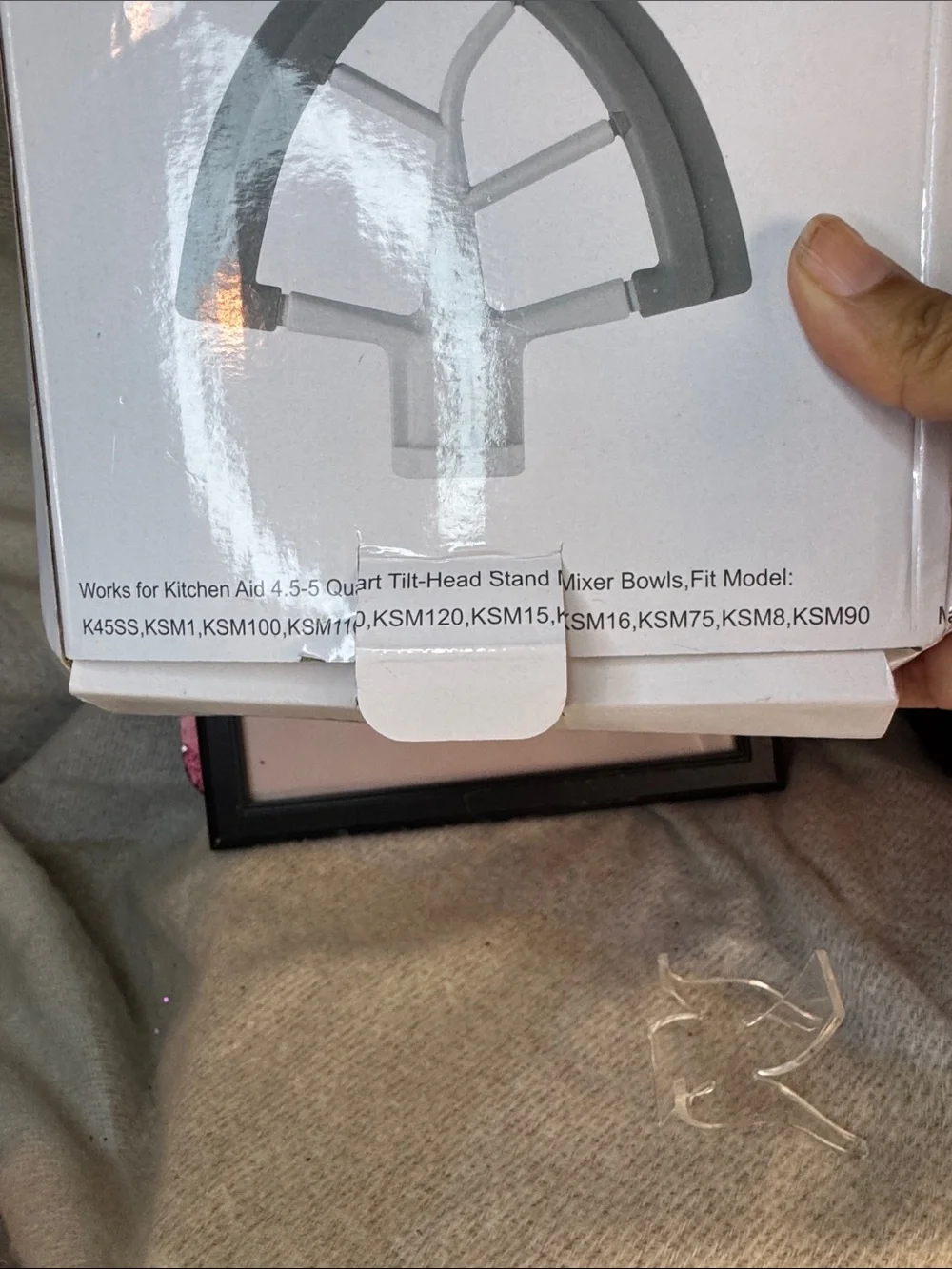 KitchenAid Flex Edge Beater in White and Gray